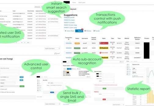 User Management & Transactions Control System