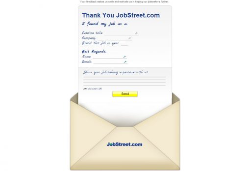 JobStreet Thank You Card